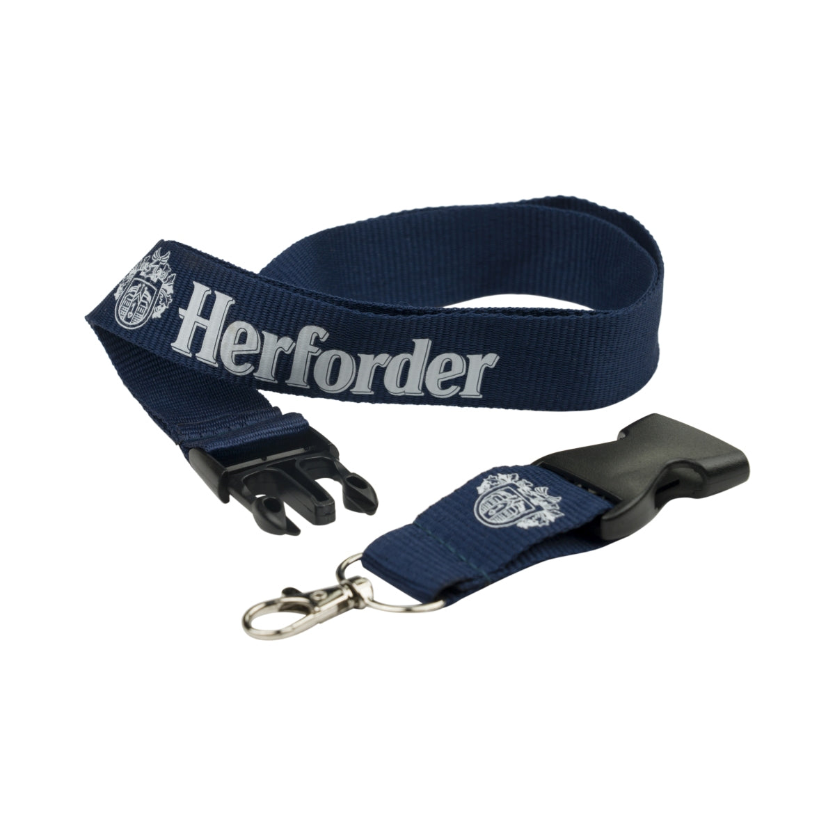 Herforder beer lanyard key ring holder carabiner blue fan merchandise – View 2