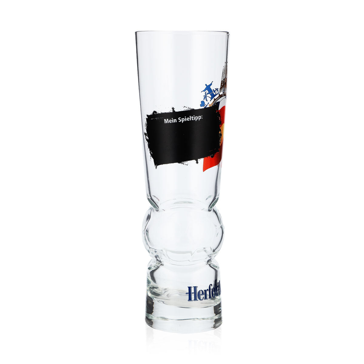 Herforder Brewery Beer Glass, 0.3 L, "Spain" Fan Cup, Soccer Collector's Glass – View 2