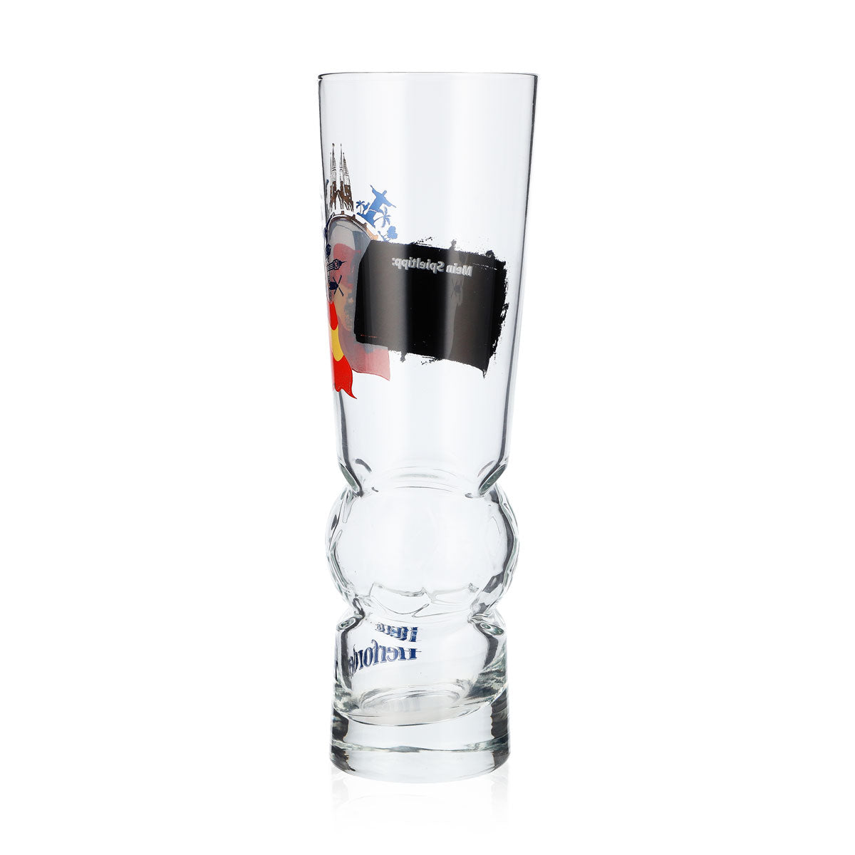Herforder Brewery Beer Glass, 0.3 L, "Spain" Fan Cup, Soccer Collector's Glass – View 3
