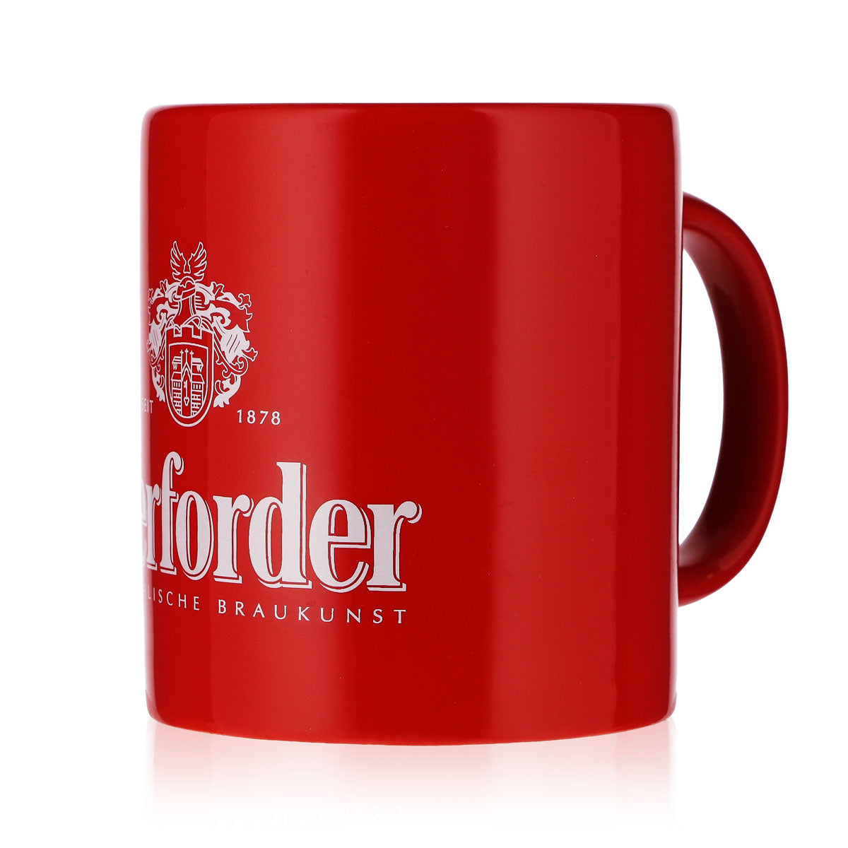 Herforder Brewery Beer Porcelain Coffee Mug Beer Punch Red – View 3
