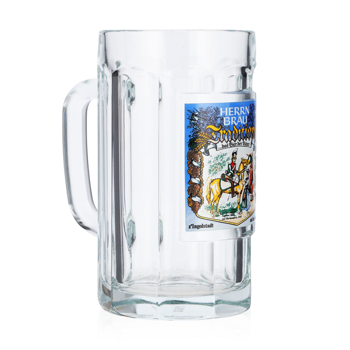 Herrnbräu Beer Glass, 0.5-liter Mug, Ingolstadt Sahm – View 2