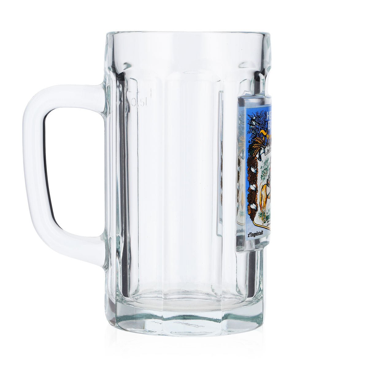 Herrnbräu Beer Glass, 0.5-liter Mug, Ingolstadt Sahm – View 3