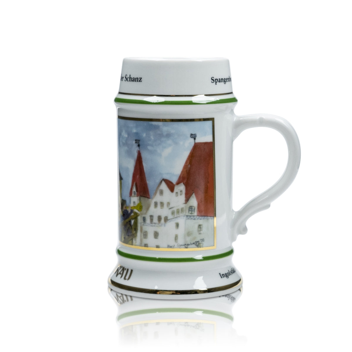 Herrnbräu collector's glass 0.5 l mug Spangenberger Margit 1999 Bavaria Rare – View 4