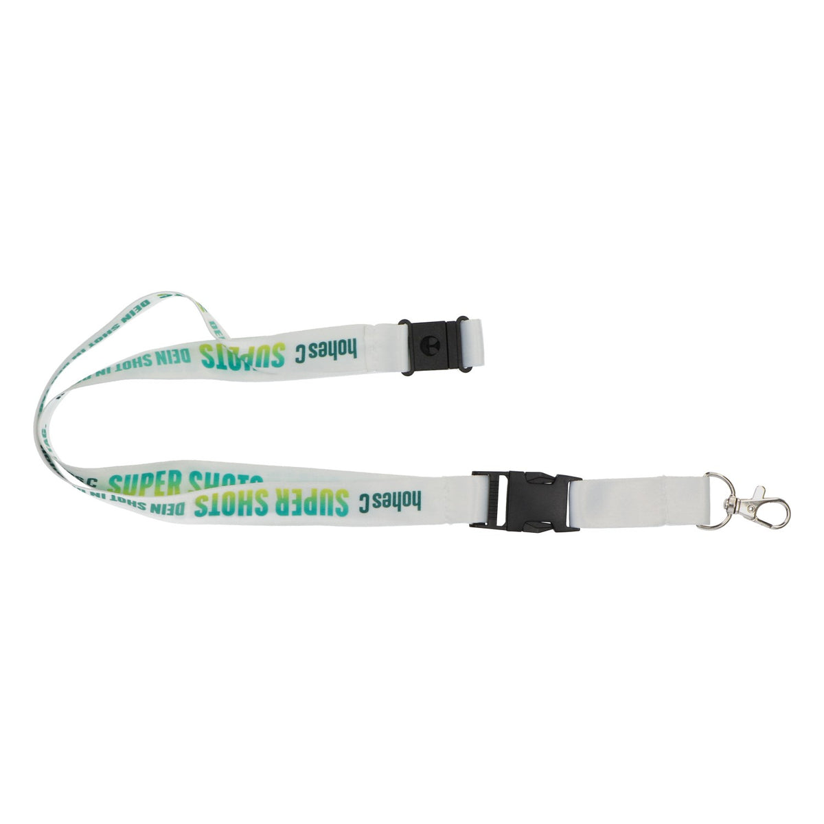 High C Super Shots Key Chain Keychain Lanyard, White – View 2