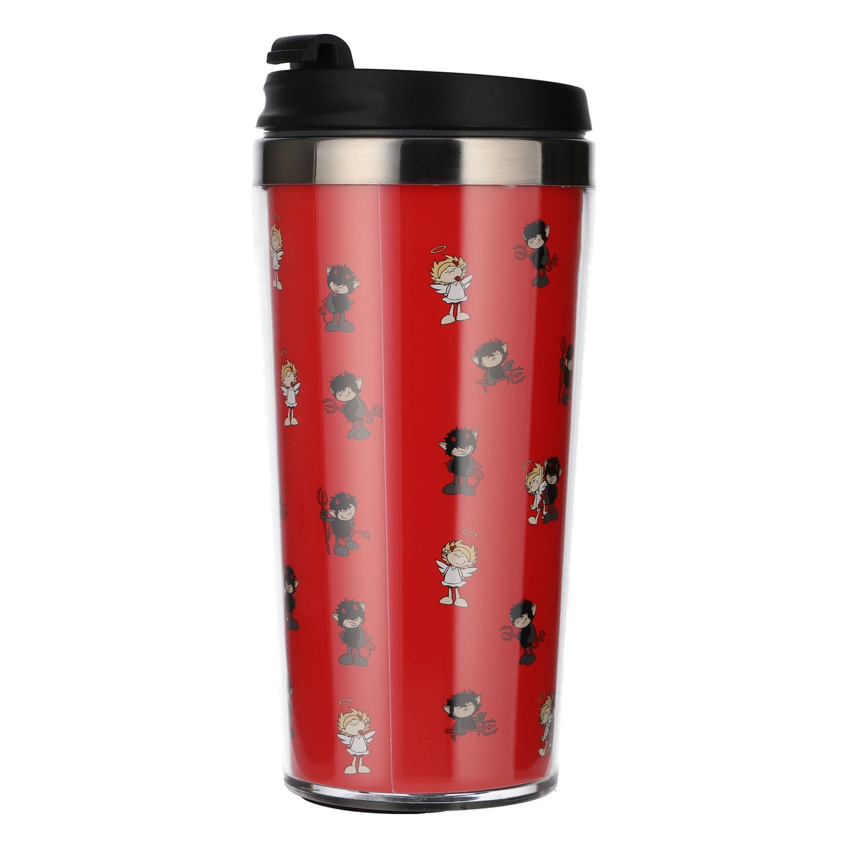 Höllensprudel Water Cup, Insulated Cup with Lid, 0.5 L, Reusable, Red Design – View 2