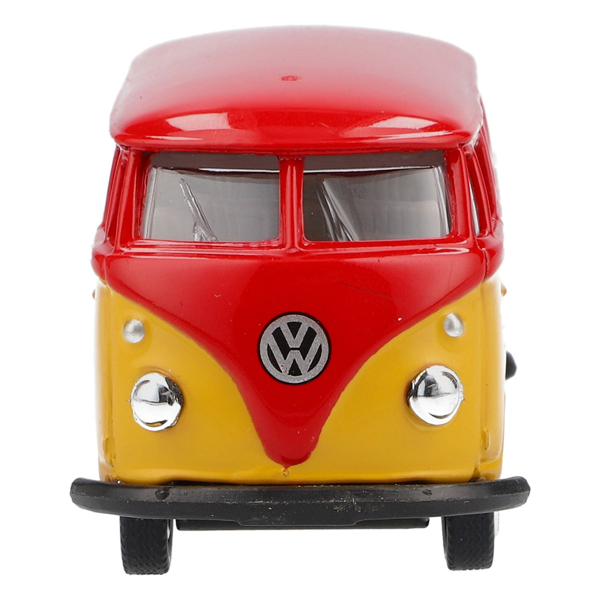 Holsten Beer Model Car 1962 VW Bulli Car Model Scale 1:64 Red/Yellow – View 4