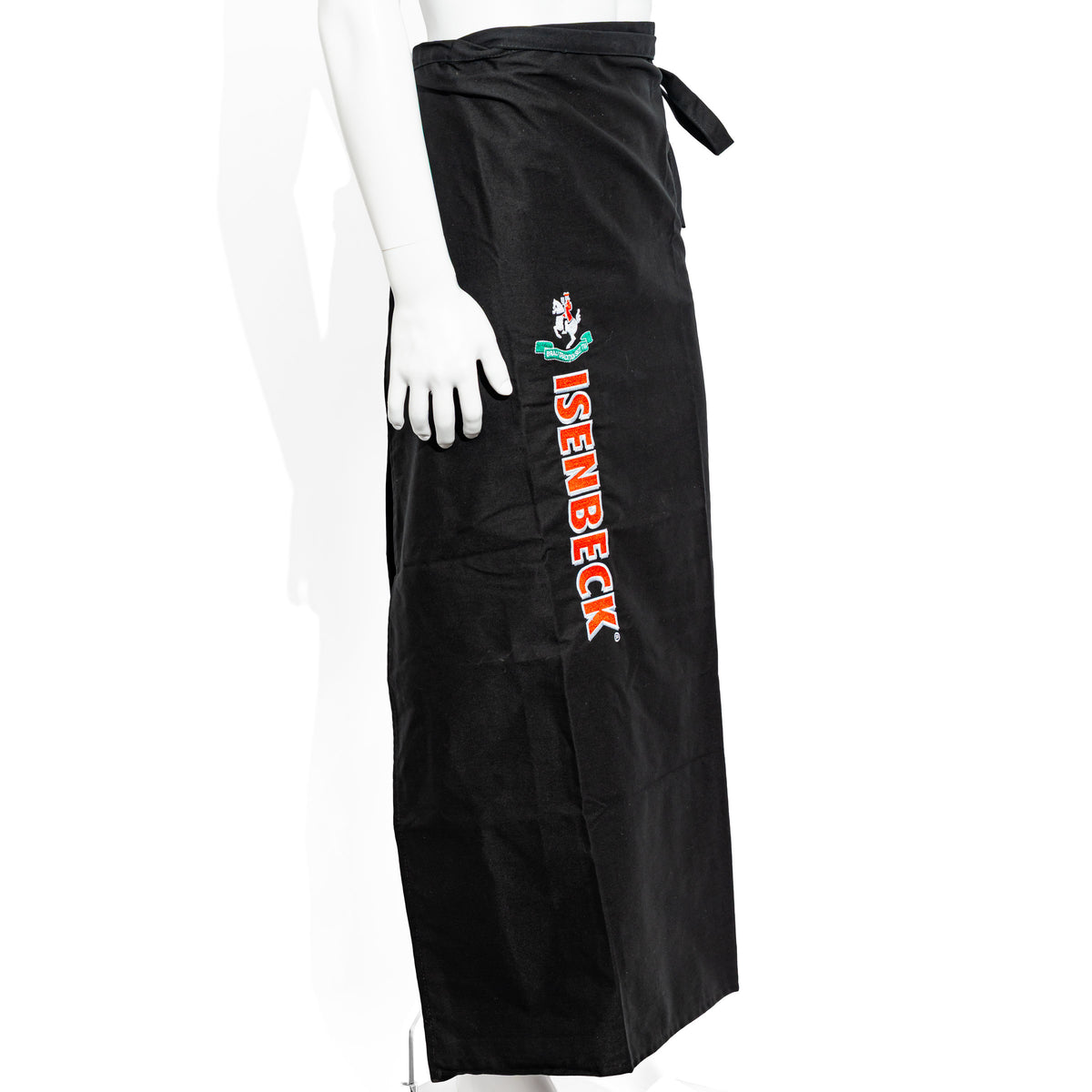 Isenbeck Beer Waiter's Apron with Vertical Lettering, Long Style, Black – View 2