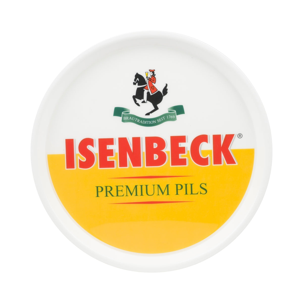 Isenbeck Beer Tray 37cm rubberized Glasses Serving Gastro Waiter Anti-Slip
