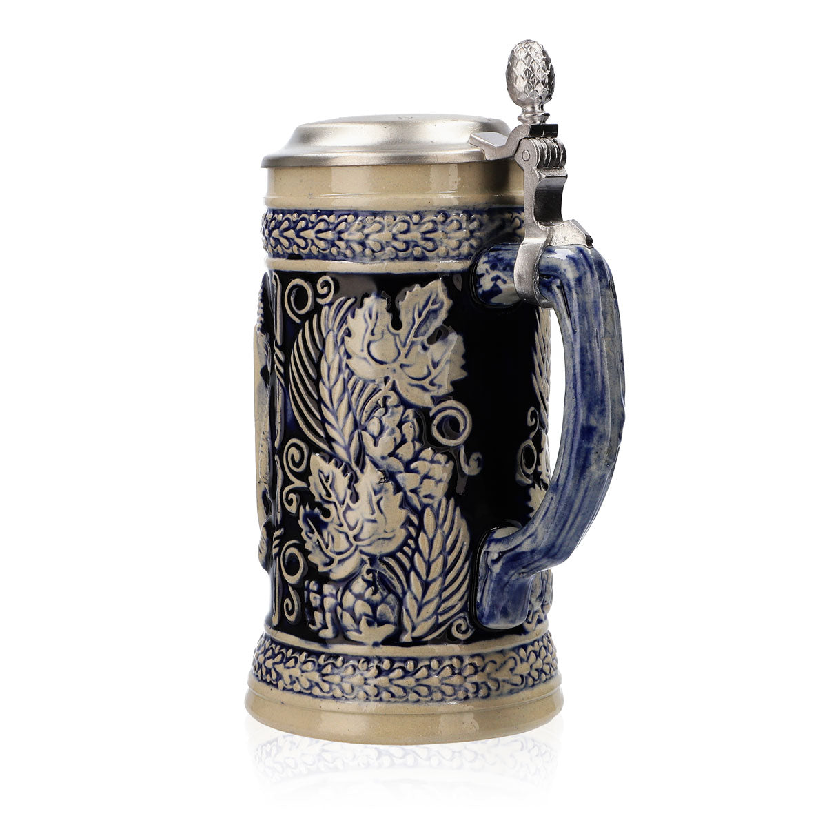 Iserlohn beer glass stoneware mug Seidel pewter lid 0.64 l mug "Munich" – View 4