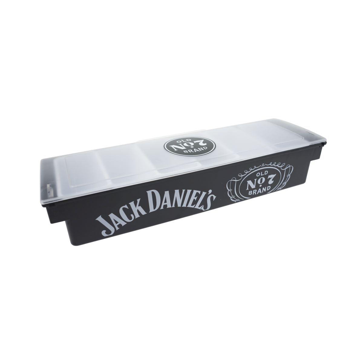 Jack Daniels Barcaddy XL Black 6 Compartments Lid Bar Accessories Bartool Bartender