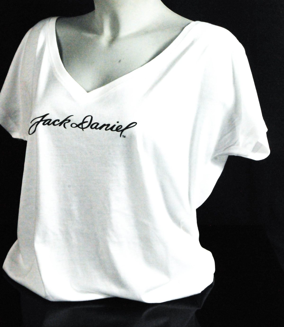 Jack Daniels Festival T-shirt "Jack Daniel" V-neck Girly white Size M