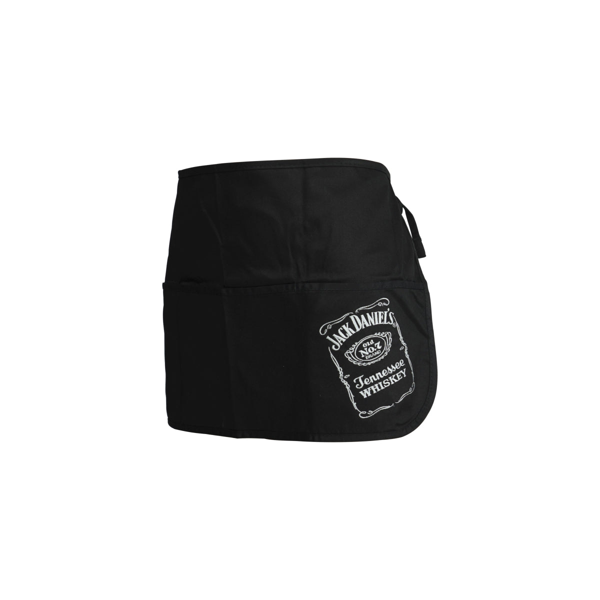 Jack Daniels waiter apron, waist tie, short pocket, service, catering