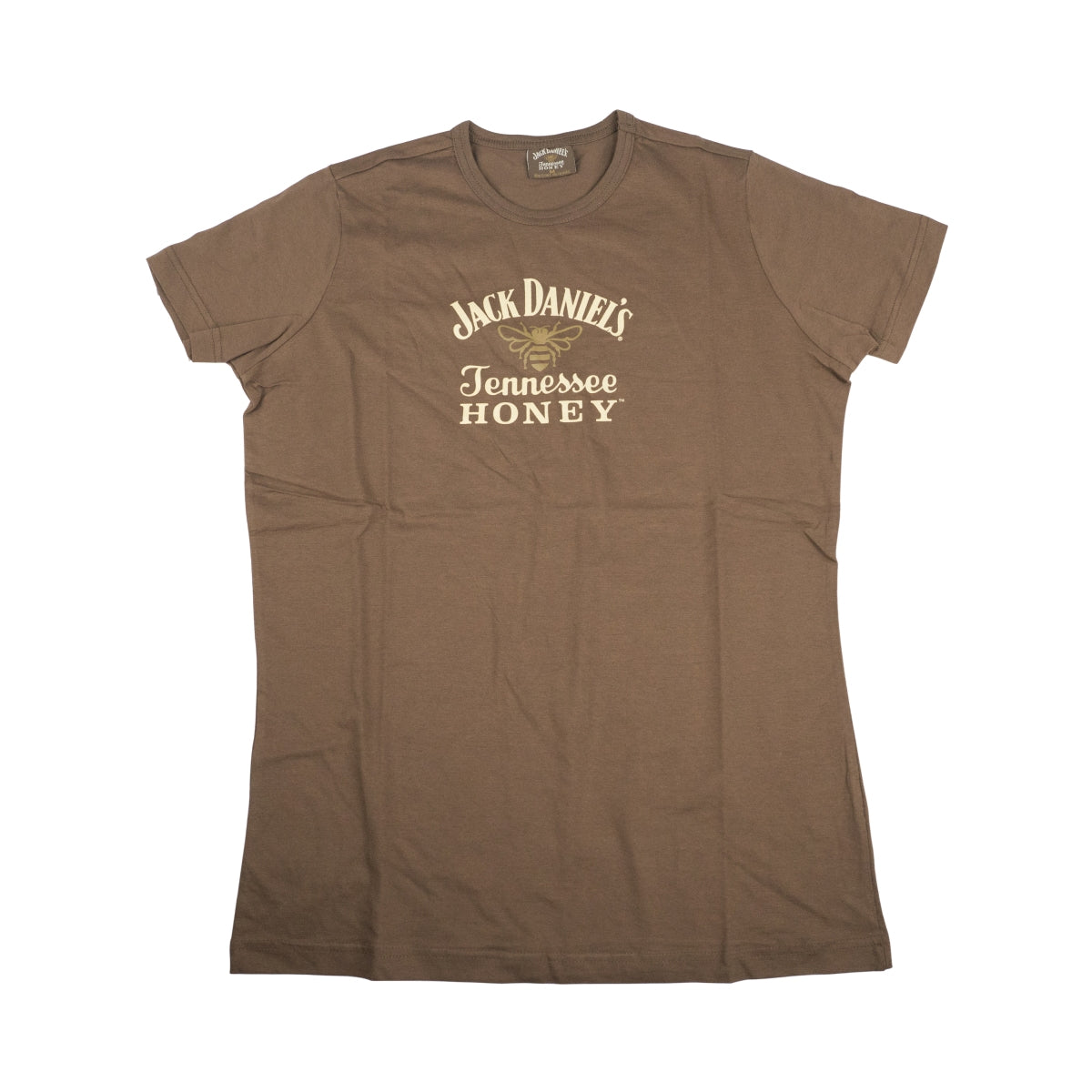 Jack Daniels T-shirt Honey Brown Size M Unisex Shirt Outerwear Whiskey USA