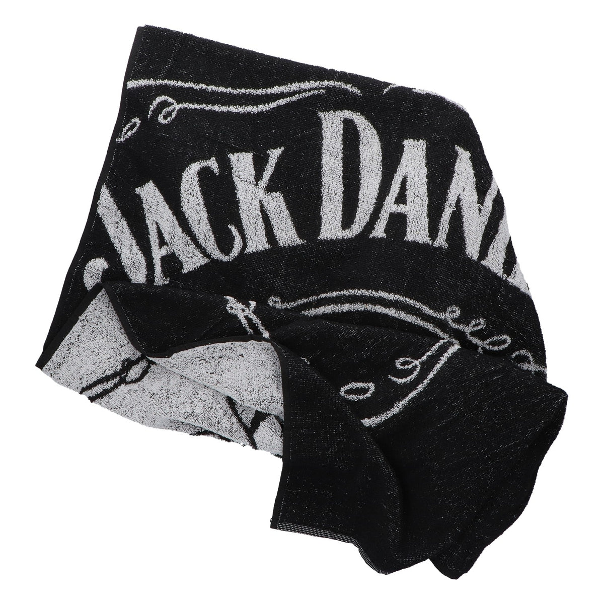 Jack Daniels Whiskey Towel, Black, 143x70 cm, New, Blended Fabric – View 2