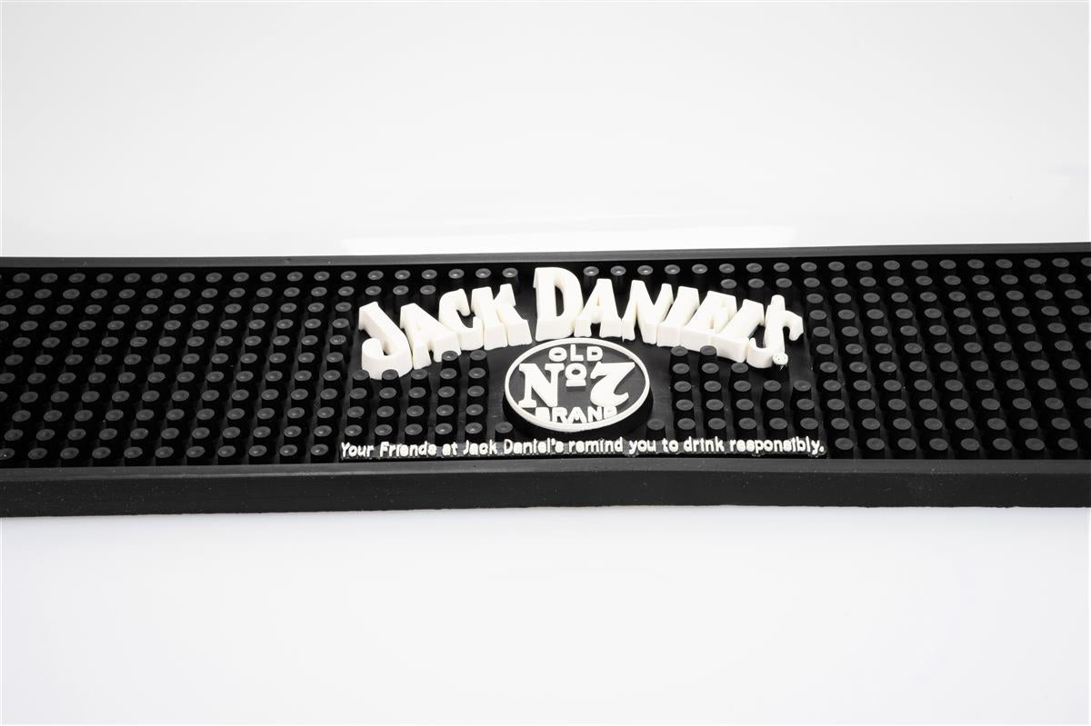 Jack Daniels Whiskey Bar Mat Drip Mat Bar Accessories Black – View 2