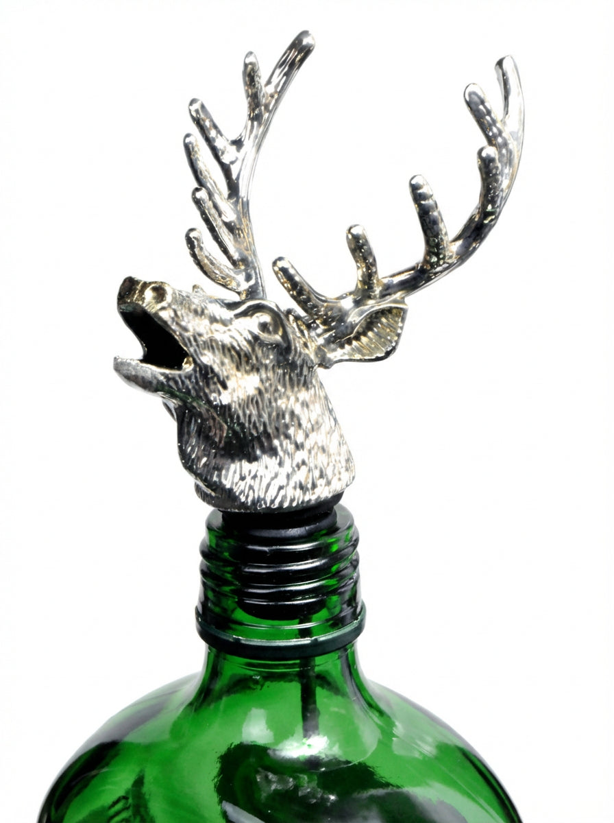 Jägermeister Pourer Deer Head Metal Attachment Silver Pourer Silver