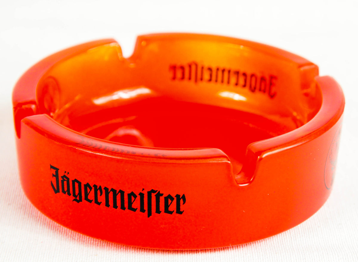 Jägermeister glass ashtray, small version, orange satin finish – View 2