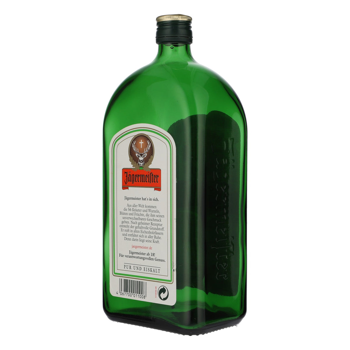 Jägermeister liqueur real glass display bottle 1l display bottle decorative bottle shop window – View 4