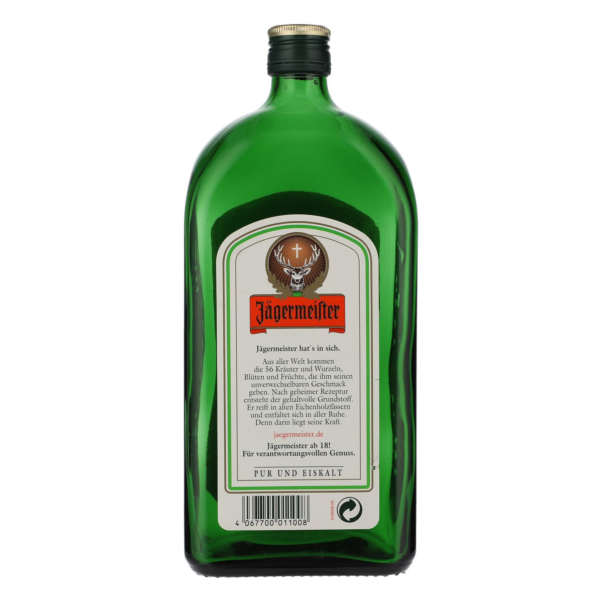 Jägermeister liqueur real glass display bottle 1l display bottle decorative bottle shop window – View 5