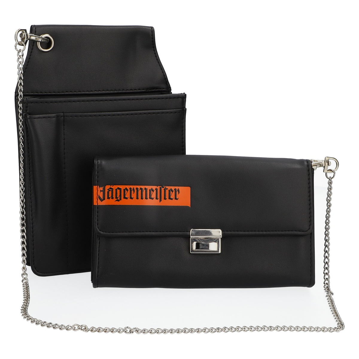Jägermeister liqueur wallet incl. wallet holster Pockets for notepad & pen Golden logo   new – View 3