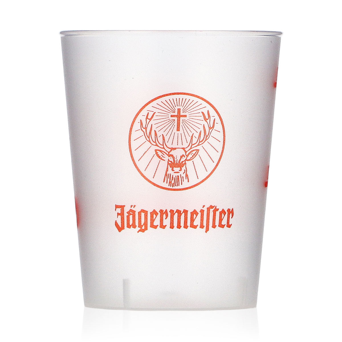 Jägermeister Liqueur Glasses, Pack of 50, 2 cl/4 cl Orange Shot Glasses, Plastic, Kölsch – View 2