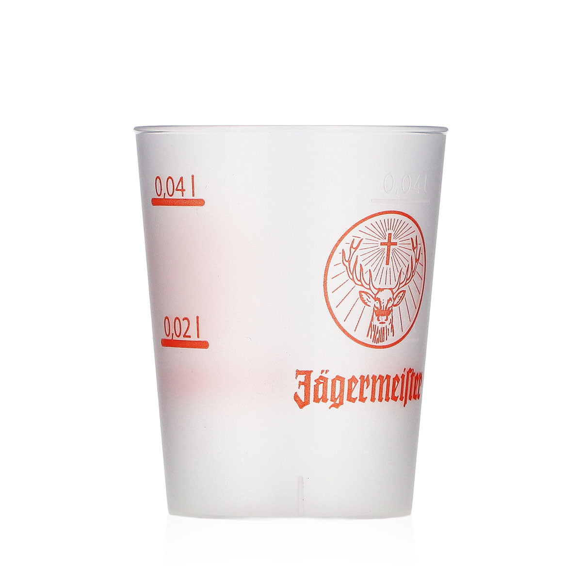 Jägermeister Liqueur Glasses, Pack of 50, 2 cl/4 cl Orange Shot Glasses, Plastic, Kölsch – View 4