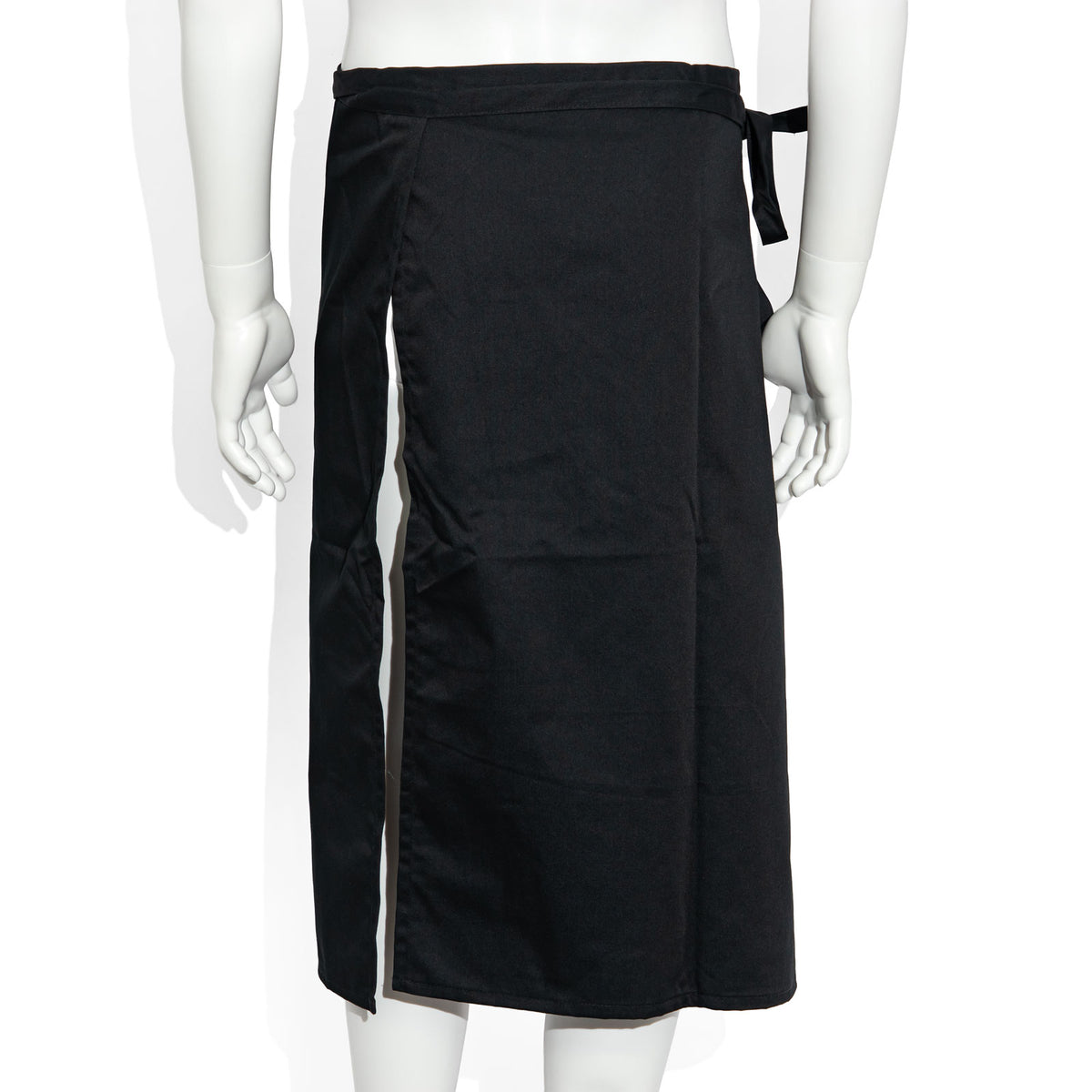 Jägermeister Liqueur Glass Bistro Apron with Logo, Orange Stripes, Long Apron – View 3