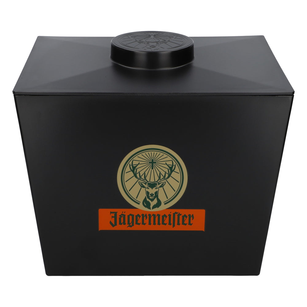 Jägermeister liqueur cooler ice cube box, wide "ICE Container DACH" with lid