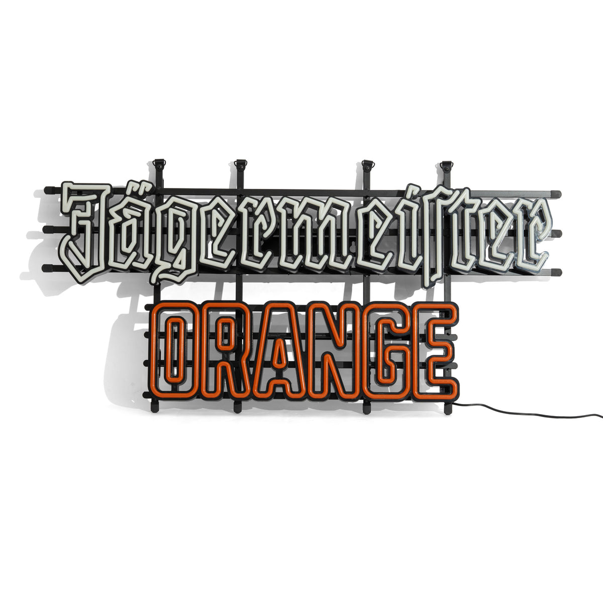 Jägermeister liqueur LED illuminated sign Neon lettering "Jägermeister Orange" – View 4