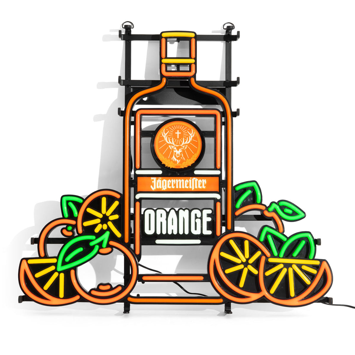 Jägermeister liqueur LED illuminated sign "Orange" bottle LED incl. power supply unit – View 2