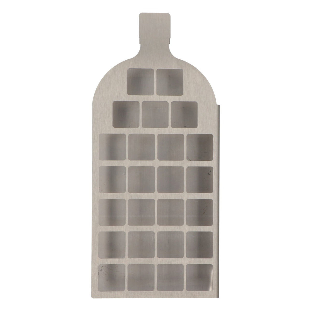 Jägermeister Liqueur Shot Glass Holder, Tooter Rack, Metal, Bottle-Shaped, New, Silver – View 4