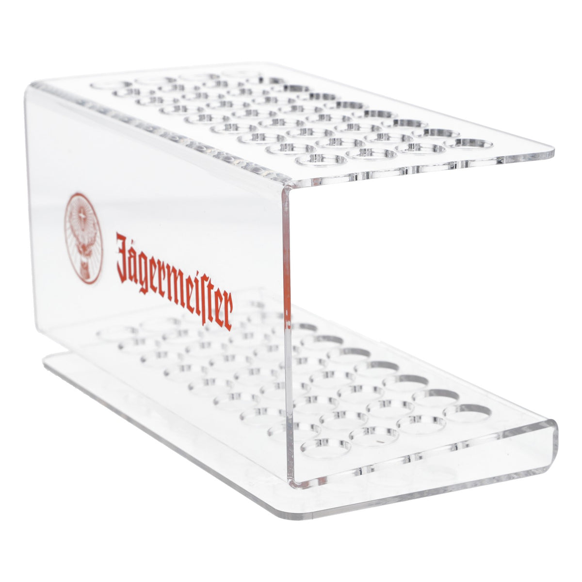 Jägermeister Liqueur Shot Glass Holder, Tooter Rack, Orange Logo, New, Plastic – View 3