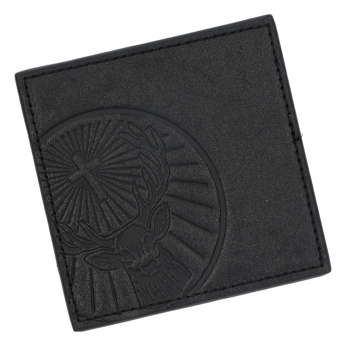 Jägermeister coaster imitation leather 9.7x9.7 cm base drip protection coaster