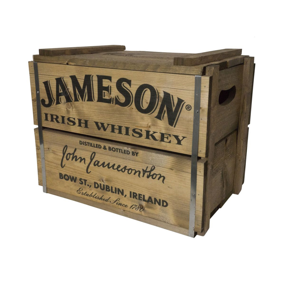 Jameson Whiskey Wooden Box  Folding Lid 49x37x32cm Display Box Decoration Advertising