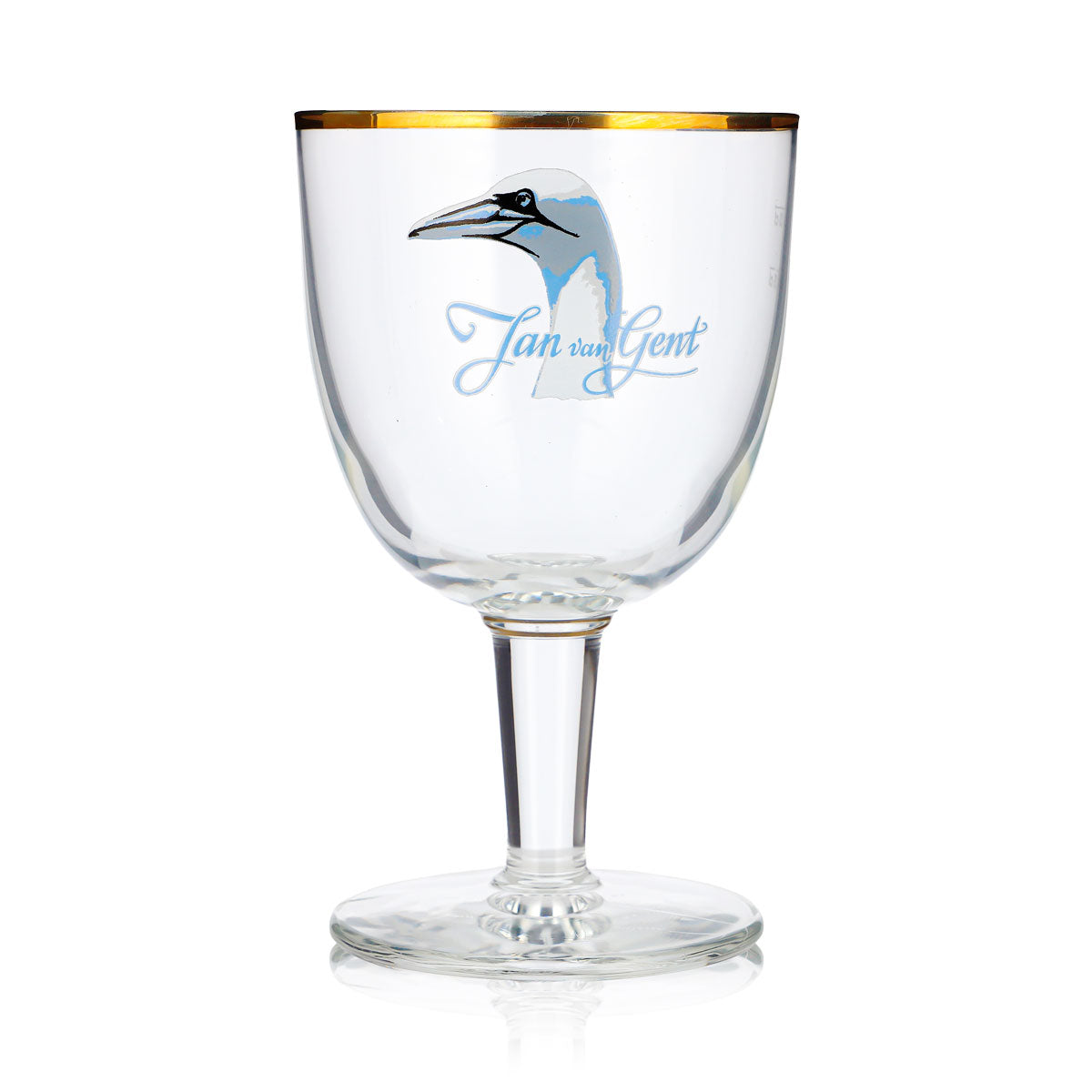 Jan van Gent Beer Glass, 0.33 L, Goblet with Golden Rim – View 2