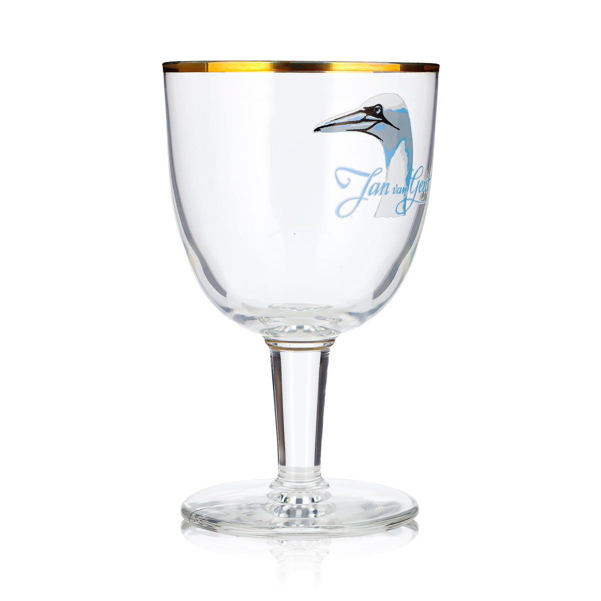 Jan van Gent Beer Glass, 0.33 L, Goblet with Golden Rim – View 3