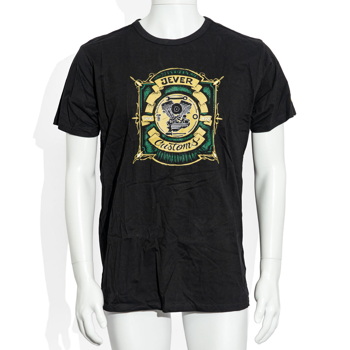 Jever Beer Glass, XL Biker Shirt, Design 2, Cotton T-Shirt, Biker Shirt, Custom