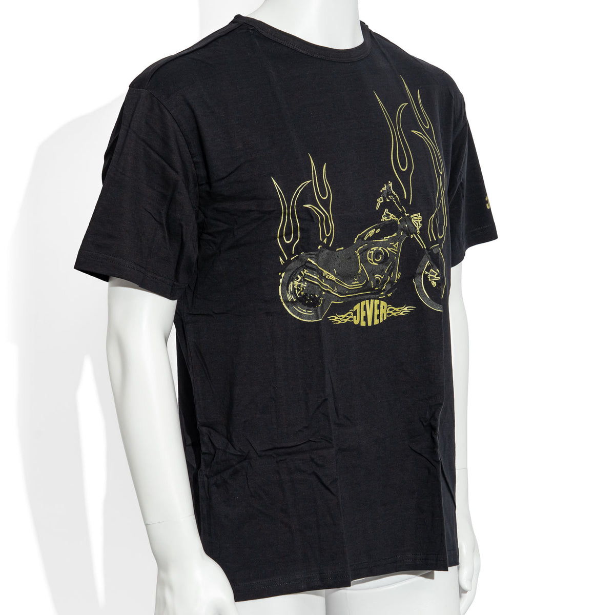 Jever Beer Glass, XL Biker Shirt, Cotton T-Shirt, Gold "Black," Size – View 2