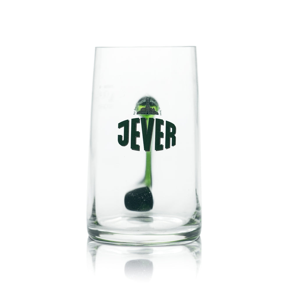 Jever Collector's Glass 0.4l Beer Mug Pils Glasses Green Handle Brewery Fun Tankard
