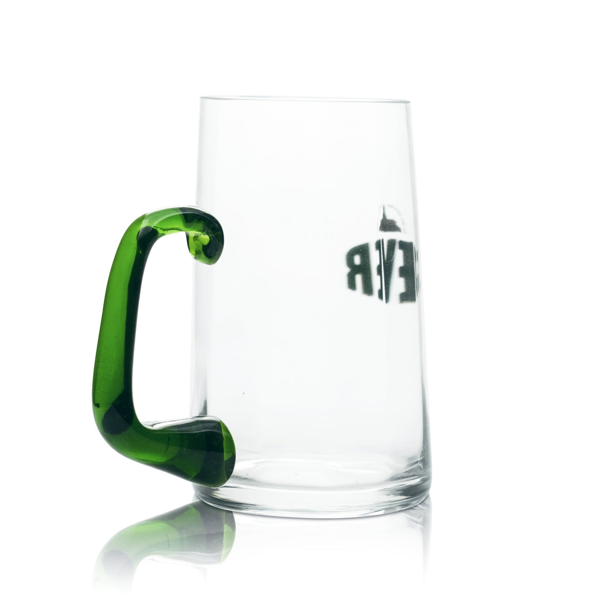 Jever Collector's Glass 0.4l Beer Mug Pils Glasses Green Handle Brewery Fun Tankard – View 2
