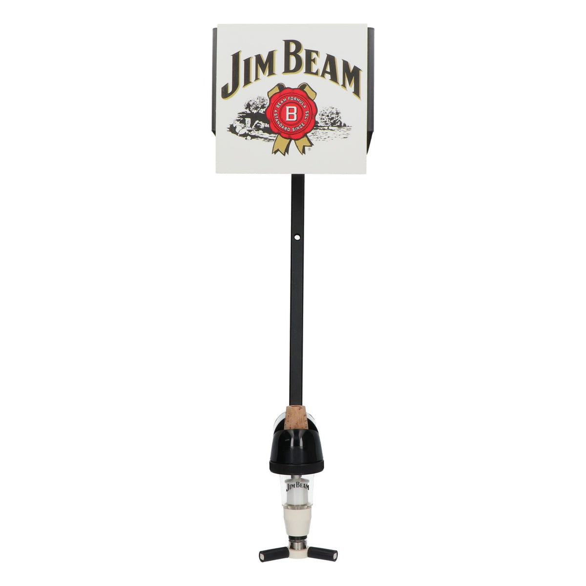 Jim Beam Whiskey Pourer, Portioner, Dispenser, 3-Liter Bottle Holder