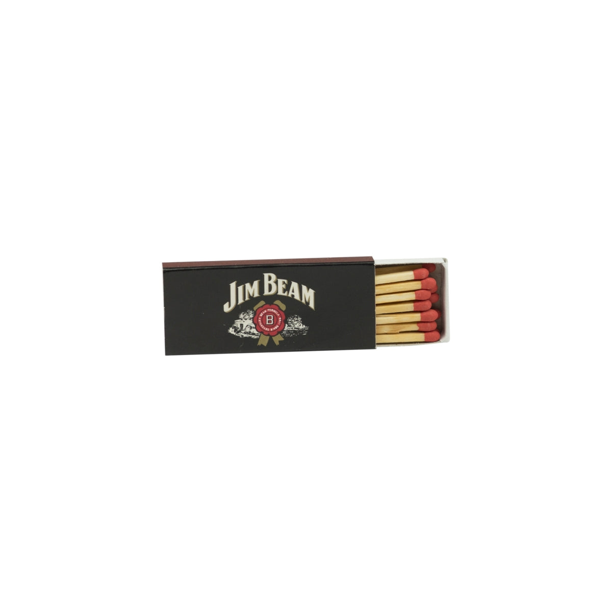 Jim Beam Whiskey Matches Black Fire Starter Fireplace Lighter Retro – View 2