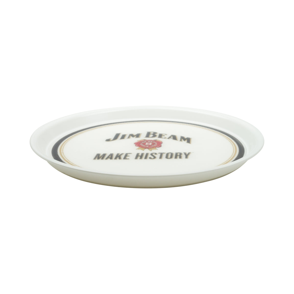 Jim Beam Whiskey Tray Serving Tray Waiter's Tray White Rubberized – View 2