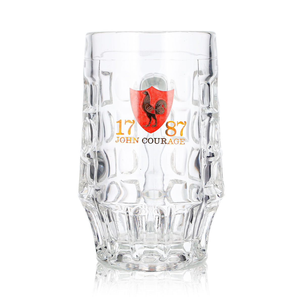 John Courage Beer Glass, 0.25 L, Jug with Relief Design – View 2