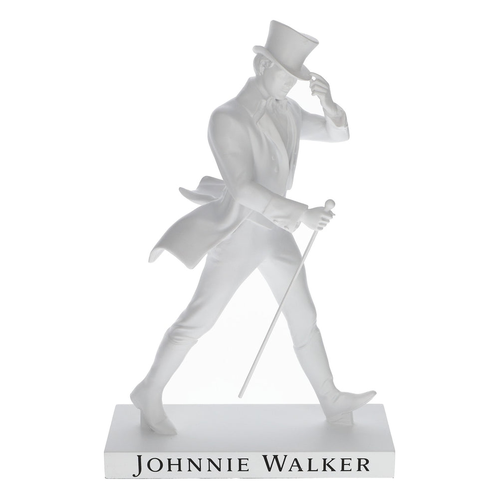 Johnnie Walker Whiskey Figurine Statue Walking Man White 35cm