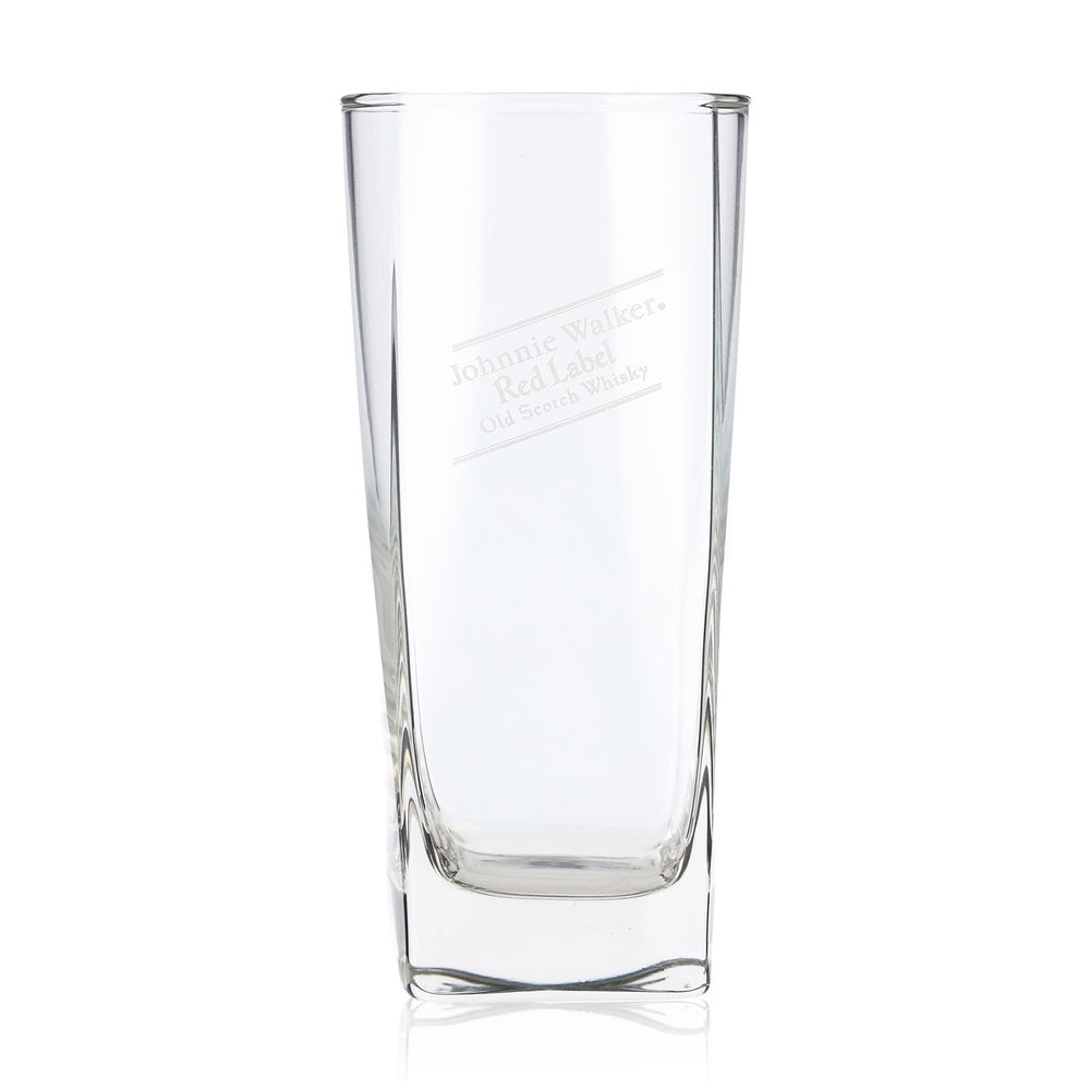 Johnnie Walker Whiskey Glass, Long Drink, 0.333 L, Square Base, Red Label