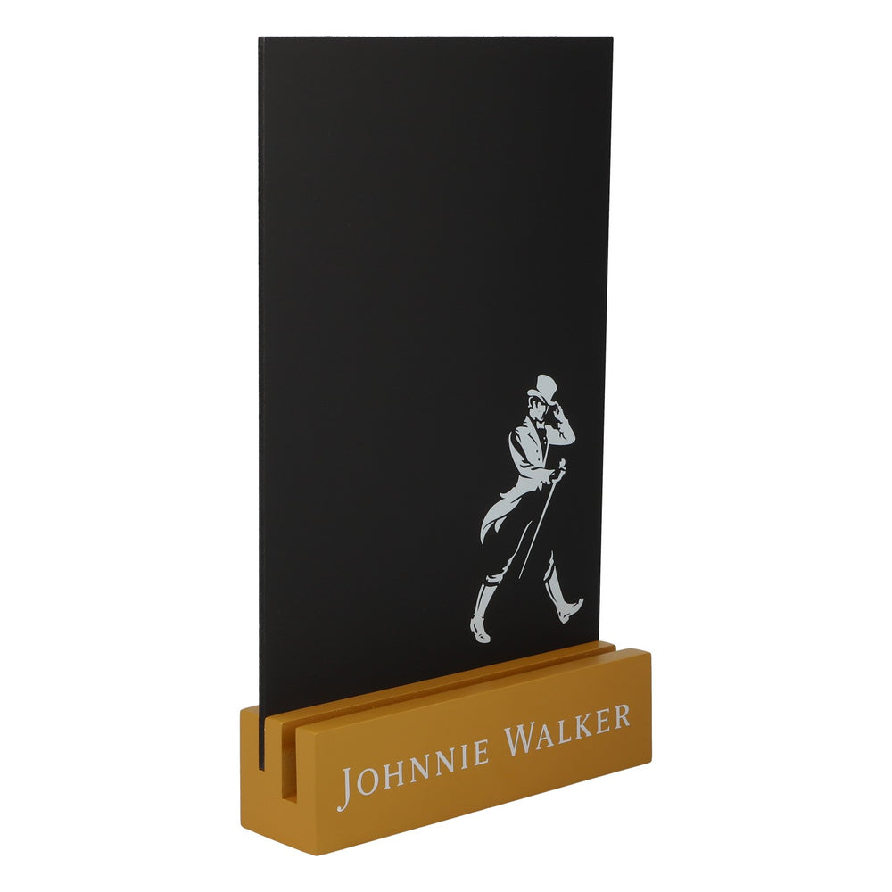 Johnnie Walker Whiskey Chalkboard Table Display, Bar Decoration, Wood, Small