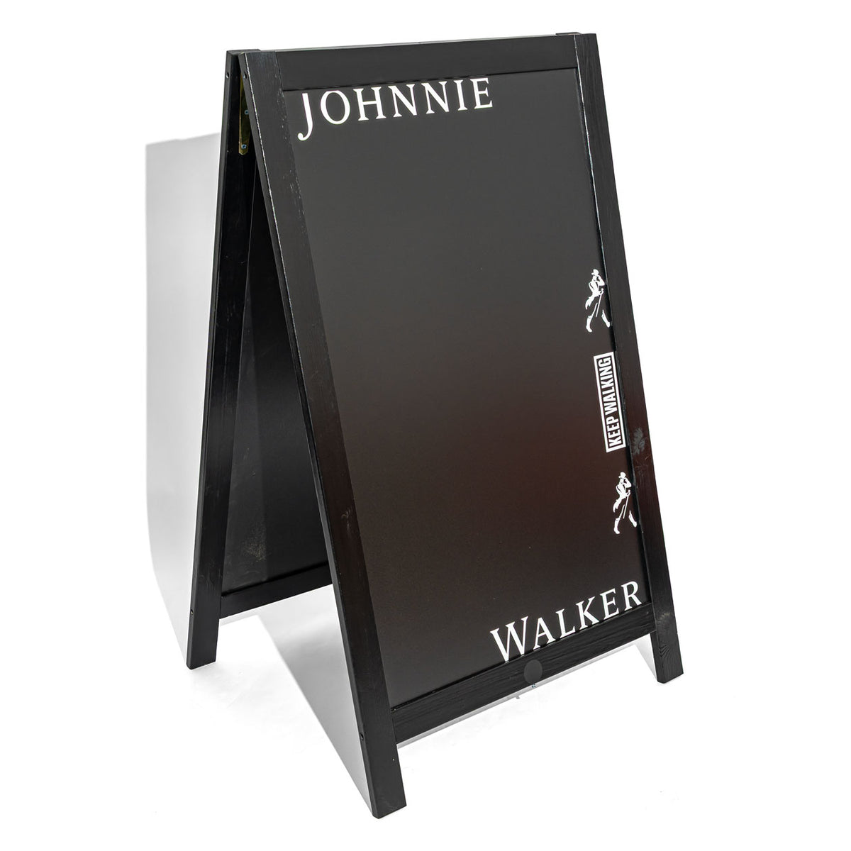 Johnnie Walker Whiskey Wooden Customer Stopper Display A-Frame Chalkboard