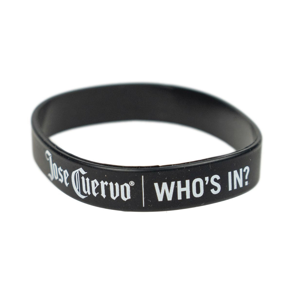 Jose Cuervo Rubber Bracelet Black Who's In? Silicone Bracelet Wristband Accessory