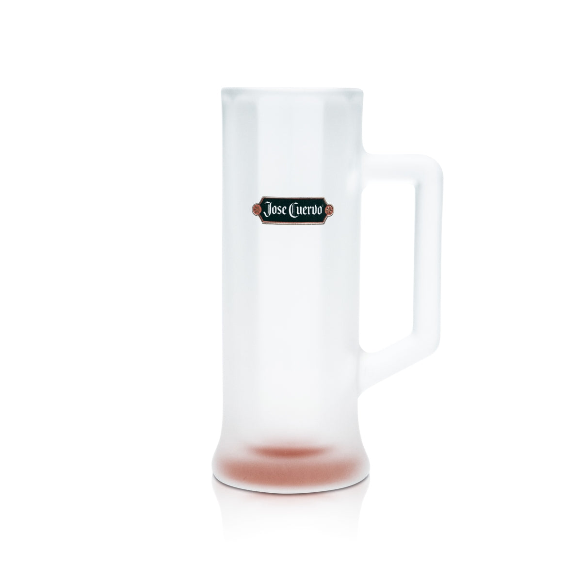 Jose Cuervo Glass 0.2l Mug Frosted Design Red Tint Long Drink Tequila Glasses Bar